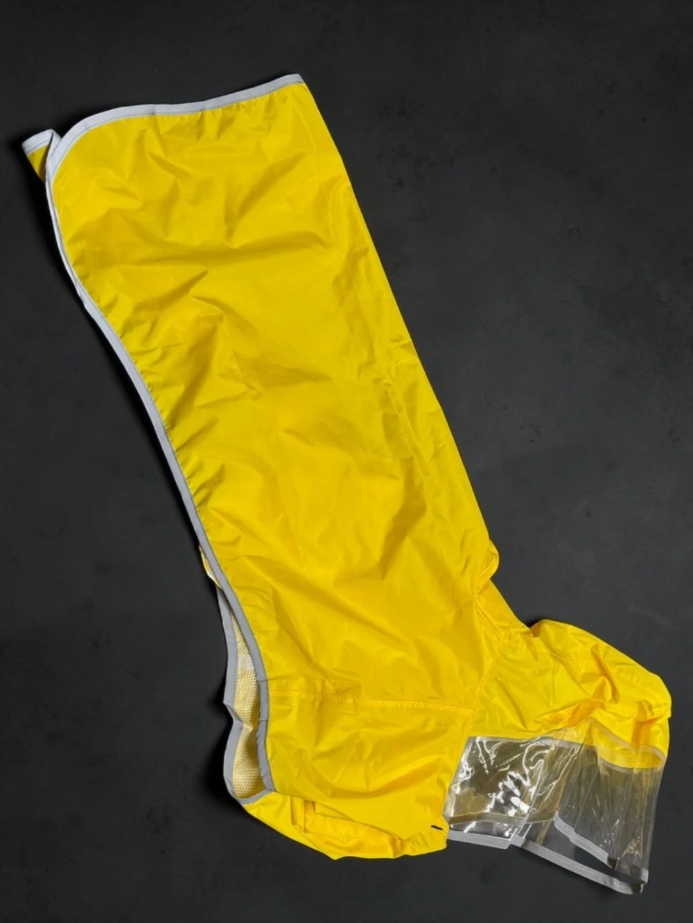 MAMORE Dog Raincoat XXL Waterproof Yellow Hooded Reflective Poncho NWOT